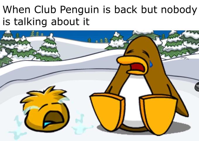 Infinite as club penguin memes